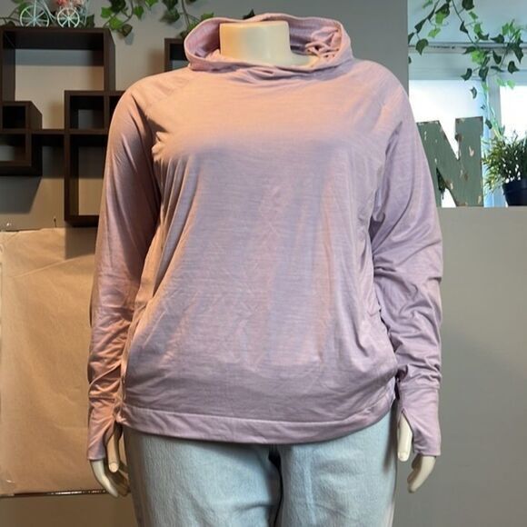 Athleisure Lila Pullover Brushed Tech Stretch thumbholes Active Size 2X - Picture 7 of 8